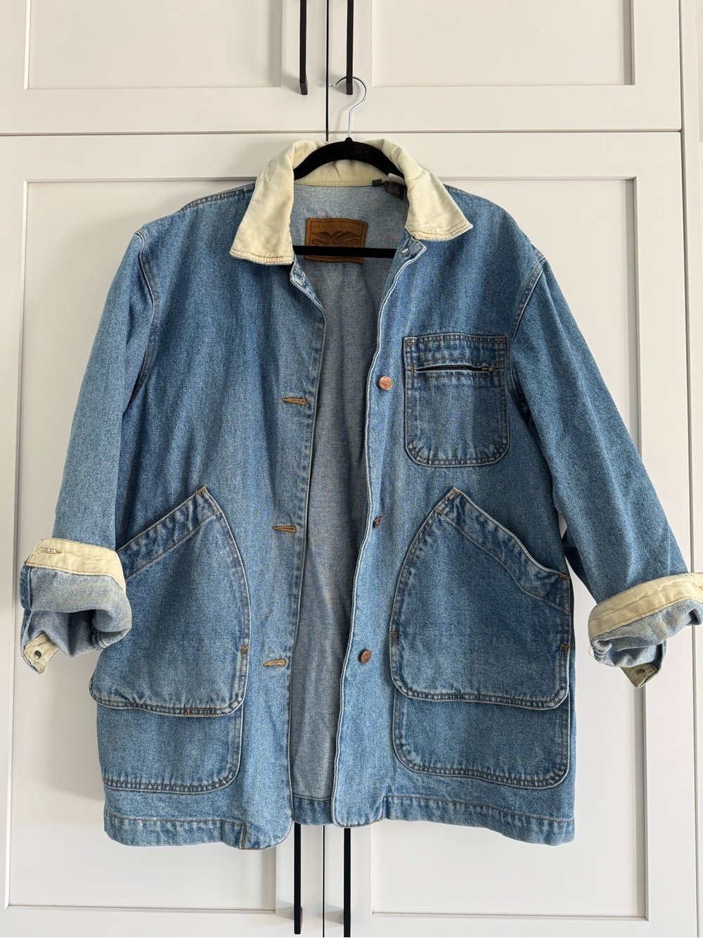 Vintage Perry Ellis denim Chore Coat - Picture 2 of 9